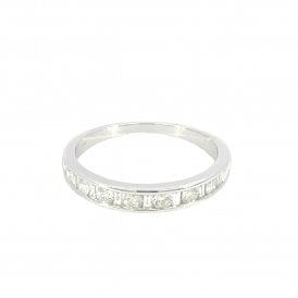 9CT White Gold Eternity Diamond Ring