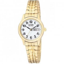 Citizen Corso Gold Tone Expandable Bracelet Watch EW3152-95A