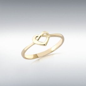 9CT Gold Infinity Heart Ring