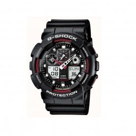 G-Shock Classic Black & Red Watch GA-100-1A4ER