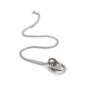 Hot Diamonds Eternal Rose Gold and Silver Pendant DP373
