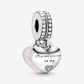 Pandora Mother & Daughter Hearts Dangle Charm 792072EN40