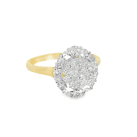 Multi Stone Fancy Illusion Diamond Cluster Ring 82504