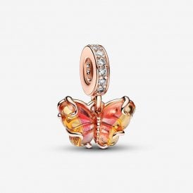 Pandora Pink & Yellow Murano Glass Butterfly Charm 782698C01