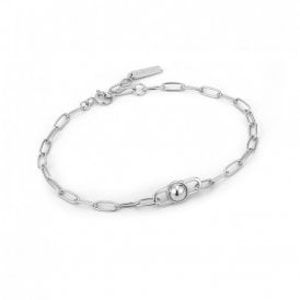 Ania Haie Silver Orb Link Chunky Chain Bracelet B045-02H