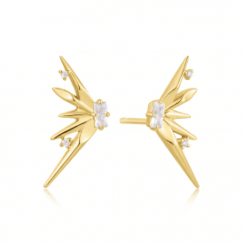 Ania Haie Gold Statement Spike Stud Earrings E053-05G