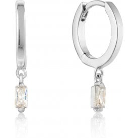 Ania Haie Silver Glow Huggie Hoops E018-09H