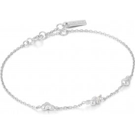 Ania Haie Silver Twisted Wave Chain Bracelet B050-01H