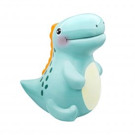 Ceramic Green Dino Bank