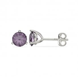 June Birthstone Stud Earrings