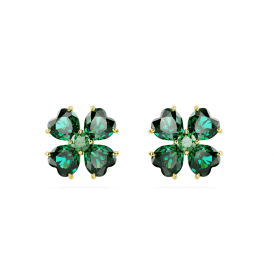 Swarovski Idyllia Green Clover Stud Earrings 5666236