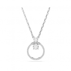 Swarovski Round Cut Rhodium Plated Constella Pendant 5692261