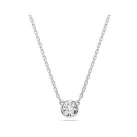 Swarovski Round Cut Rhodium Plated Imber Pendant 5696039