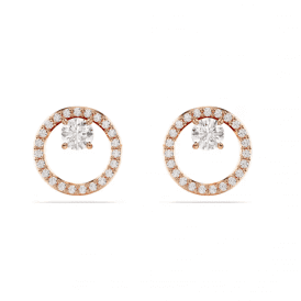 Swarovski Constella Rose Gold-Tone Plated Stud Earrings 5692263