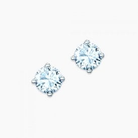 Real Effect Cubic Zirconia Stud Earrings RE150RDCZ