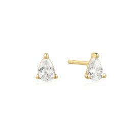 Ania Haie Gold Pear Studs E056-01G