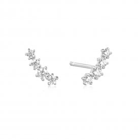 Ania Haie Silver Sparkle Climber Studs E056-02H