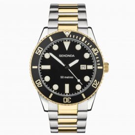 Sekonda Ocean Two Tone Alloy Case Men's Watch 30139