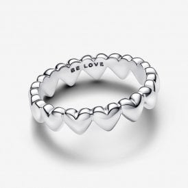 Pandora Row of Hearts Ring 193427C00
