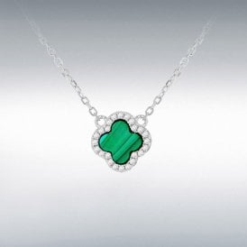 Malachite Petal Necklace