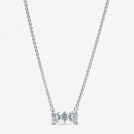 Pandora Sparkling Bow Necklace 393509C01