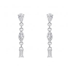 The Mixed Shapes Long Drop Earrings E6481C