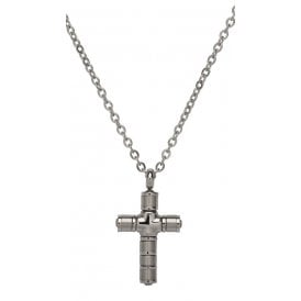 Unique & Co Steel Cross Necklace AN-101