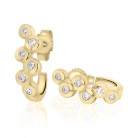 Bubble Collection Diamond Earrings