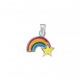 Silver Kids Rainbow Pendant SP025B