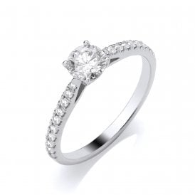 Round Brilliant Cut Lab Grown Diamond Ring