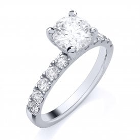 Round Cut Lab Grown Diamond Ring