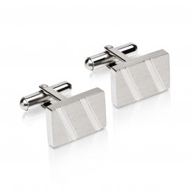Unique & Co Rectangular Steel Cufflinks QC-280