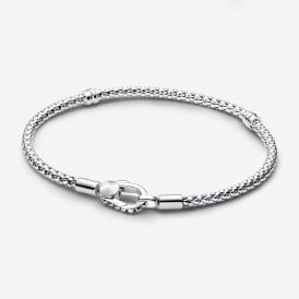 Pandora Studded Clasp & Chain Bracelet 593681C00-17