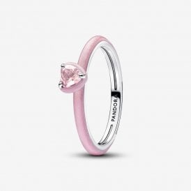 Pandora Pink Chakra Heart Ring 193088C02-50