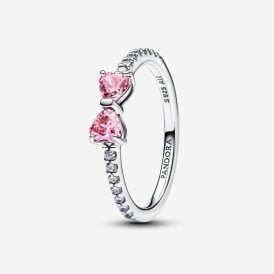 Pandora Sparkling Pink Bow Ring 193510C01