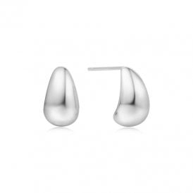 Ania Haie Silver Small Dome Hoop Earrings E062-05H