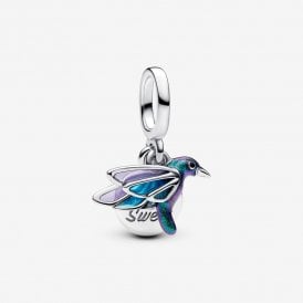 Double Hummingbird Pendant Charm 793746C01