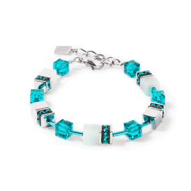 Coeur de Lion GeoCUBE Iconic Bracelet Silver-Green 4010300548