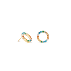 Coeur De Lion Earrings Sparkling Circle Gold 2057211516