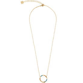 Coeur de Lion Necklace Sparkling Circle Gold-Multicolour