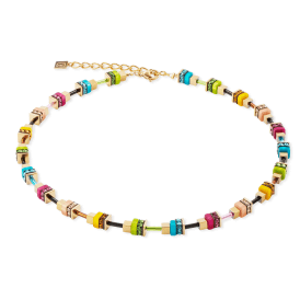 Coeur de Lion Necklace Boho Sunset Cube Rainbow 4413101516