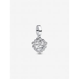 Pandora Sparkling Heart Double Dangle Charm 793765C01