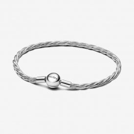 Pandora Round Clasp Twisted Snake Chain 593757C00-20
