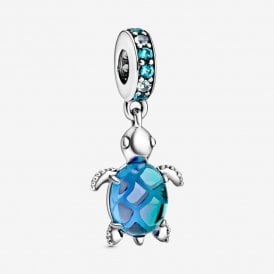 Pandora Murano Glass Sea Turtle Dangle Charm 798939C01