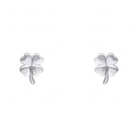 Silver Clover Stud Earrings E6483