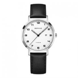 Bering Titanium Polished Silver Watch 18634-404