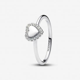 Pandora Engravable Heart Halo Ring 193801C01-56