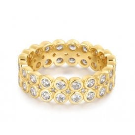 Ania Haie Gold Double Row Bezel Ring R058-08G