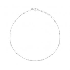 Gecko Fine Trace and Ball Chain Anklet K208