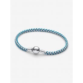 Pandora Blue Cord Snake Chain Bracelet 593816C01-19